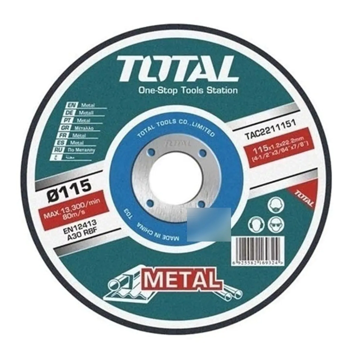 DISCO CORTE 115x1.2mm�TOTAL�TAC2211155 X UNIDAD