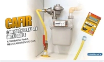 FLEX GAS PARA MEDIDOR ACERO 1/2X44 CM DINATECNICA  CAFIR AMARILLO (REEMPLAZA CAÑO DE COBRE) *NUEVO