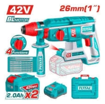 ROTOMARTILLO SDS PLUS INALAMBRICO 42V 26MM TOTAL INDUSTRIAL SIN /BATERIA TRHLI422682-4 **LINEA NUEVA