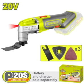 MULTIHERRAMIENTAS OSCILANTE 20 V  DYLLU   ( SIN   CARGADOR YSIN  BATERIA)