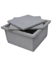 TAPA CAMARA CEMENTO 40X40 SIN  MARCO   *10%