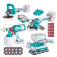 COMBO TOTAL KIT AMOLADORA 20V + PULIDORA + PISTOLA DE PINTAR+LIJADORA TOSLI250696-4 TOTAL