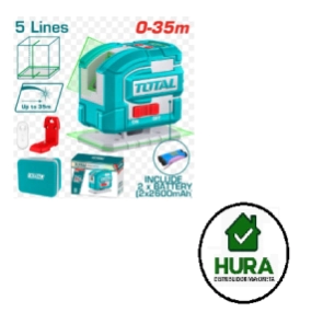 NIVEL LASER VERDE 0-35 Mt  5 LINEAS TOTAL INDUSTRIAL  TLL306502