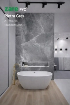 PLACA SIMIL MARMOL ZARE 1,20X2,60m;  pvc;  3mm PIETRA GREY  * ZTP24014*  *STOCK* MODELO 2027