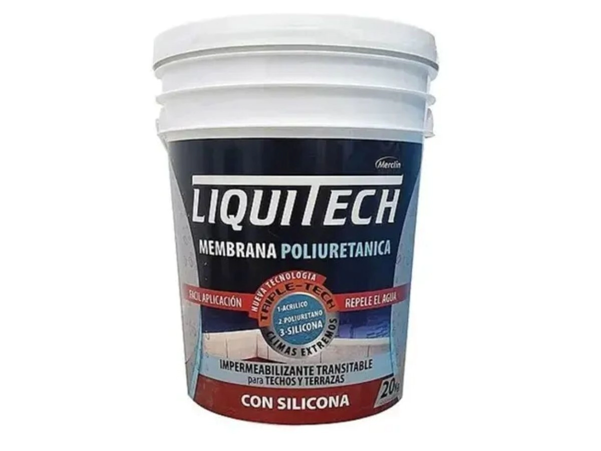 MEMBRANA TRIPLE ACCION BLANCO  X 20 kg ( ACRILICA-POLIURETANICA-SILICONADA ) LIQUITECH *7% COD: LPM2