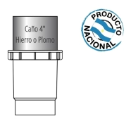 TRANSIC ACOPLE ADAPTAR P/PARTE MACHO DE 4" A 110  (LARGO)