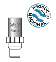 TRANSIC ACOPLE ADAPTAR P/PARTE MACHO DE 2" A 50MM  (PARA PLOMO)