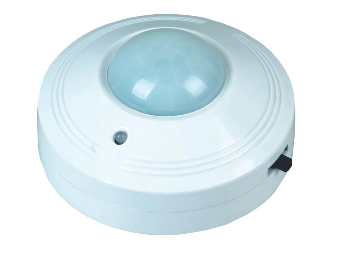 SENSOR DE MOVIMIENTO INFRAROJO 220V  E70360B (REDONDO)