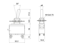 LLAVE ON-OFF DE ENCENDIDO  PAL.A 4C CROMDADA  COD:NLLA70024