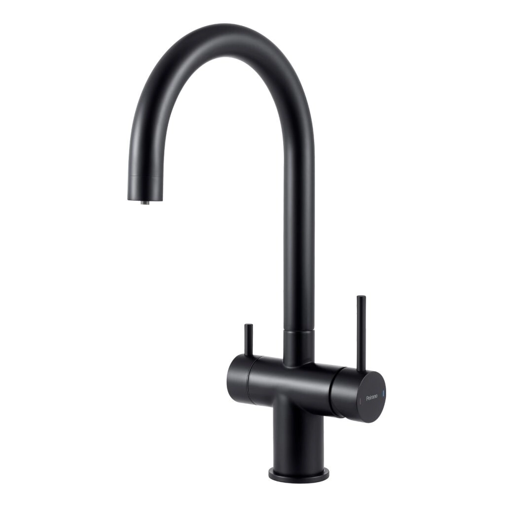 MONOCOMANDO MESADA, PEIRANO, VITA 22175N NEGRO BLACK C/PURIFICADOR Y DOBLE LEVA
