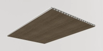 CIELORASO PVC COLOR: WALNUT +PERIMETRAL  13MMx 3 M x 20 CM x 10 TABLAS  ( RINDE 6 M2 CADA  KIT ) se