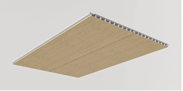 CIELORASO PVC COLOR: POPLAR +PERIMETRAL  13MMx 3 M x 20 CM x 10 TABLAS  ( RINDE 6 M2 CADA  KIT ) se