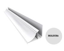 CIELORASO PVC BLANCO MOLDURA PERIMETRAL  (PARA 8MM-10-MM-13MM) PRECIO X CAJA  TRAE 10 VARILLAS DE 3M