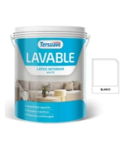 PINTURA LATEX LAVABLE BLANCO TERSUAVE 10 Lt INTERIOR  *7 % ***TERSUAVE***