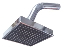 FLOR DE DUCHA COMPLETO,  PVC MOZART CUADRADA 10X10 *10%