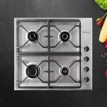 ANAFE FLORENCIA 4 HORNALLAS, ACERO INOXIDABLE,  REJA FUNDION ENC 6748I