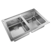 BACHA COCINA 2 84X56X17.5 JOHNSON, PEGADO POR ARRIBA Q084AD