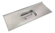 MESADA INOXIODABLE 1.60 CON BACHA, ZZ52 stock centrada