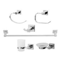 Set De 6 Accesorios Para Baño Línea Loto Gloa.AFM0201 CUBO T.11000
