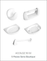 KIT AC LOZA 5PIEZAS  DACCORD  BLANCO BOUTIQUE    *10%