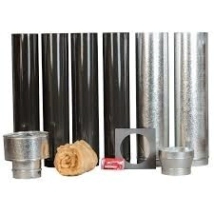 KIT SALIDA SALAMANDRA 6´ TECHO TROMEN ENLOZADO x1 (3 Conductos+ 1 encamisado+1reduccion+1 sombrerete