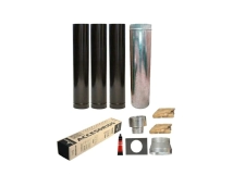 KIT SALIDA SALAMANDRA 6&acute; TECHO TROMEN ENLOZADO x1 (3 Conductos+ 1 encamisado+1reduccion+1 sombrerete