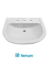 LAVATORIO FERRUM BARI 1 PERFORACION BLANCO *10%