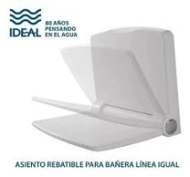 ASIENTO BAÑO REBATIBLE .IDEAL LUJO