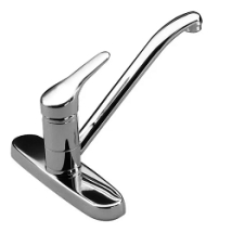 MONOCOMANDO COCINA MESADA PEIRANO DUO CROMO RENACER 2 HUECOS