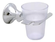 PORTA CEPILLO DELTA CHIARA CROMO T.TEMPL