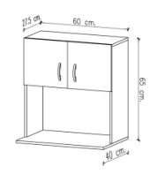 PORTA MICROONDAS AMUBE 60X65 TRENTO MELA