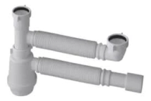 SIFON DOBLE PVC BONOMINI/MONARC ARTICULABLE