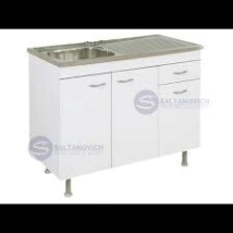 BAJO 100X50 ARMA AMUBE CON Mesada inox + SIFOn/CORRED