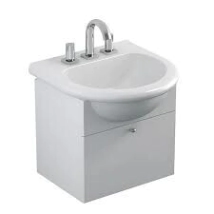 VANITORY LAQUEADO 50 VENECIA FERRUM SIN BACHA ORIG PIE BLANCO PUERTA RECTA