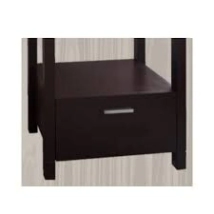 VANITORY LAQUEADO 60 AMUBE MEDITERRANEO  CAJON,  BACHA DE LOZA (3 AGUJERO)