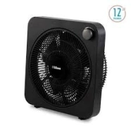 VENTILAD LILIANA TURBO VT12 12�negro.CUADRado 55w3v 2a�os garantia