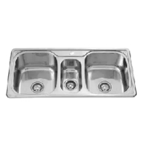 BACHA COCINA TRIPLE INOXIDABLE STARKEN 94X40X20 *15%
