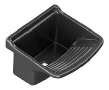 PILETA LAVADERA PVC GRANDE NEGRA WATERPLAS /AGUACLARA 35L50X60