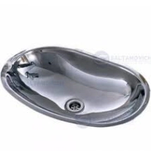 BACHA BAÑO INOXIDABLE OVAL 44X28 JOHNSON BRILL OV440L