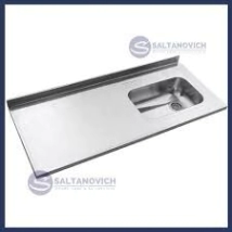 MESADA INOXIDABLE 1 140X61 JOHNSON SIMPLE, BACHA A LA DERECHA