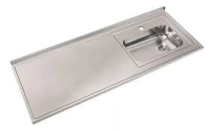 MESADA INOXIDABLE 1 120X61 JOHNSON SIMPLE, BACHA A LA DERECHA