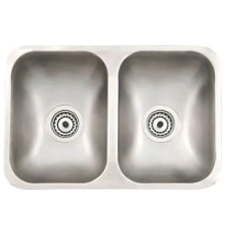 BACHA COCINA.2 INOX MIPILETA 57X37X18LUJ*15