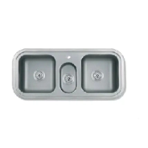 BACHA COCINA.3 INOX MIPILE 98X43X20 RECTA