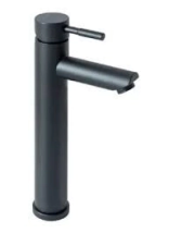 MONOCOMANDOI LAVATORIO FLOWATER ALTO NEGRO TOWER T/BUZIO PICO RECTO  *5%