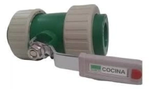 LLAVE 25 ESFERICA SALADILLO  ESFERA METAL+UNION MOVIL C/indicador en manija 20725