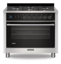 COCINA BARBACOA 90CM B90DG negro vidrio 5H+GRIL+ENCEND+REJ FUND+TIMER DIG+LUZ  peso 82kg   90x60x85a
