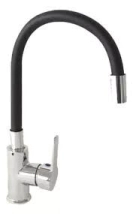 MONOCOMANDO MESADA FLOWATER PICO NEGRO EXTENSIBLE FLEXIBLE *5%