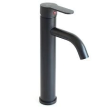 MONOCOMANDO LAVATORIO FLOWATER ALTO NEGRO ROWE PICO CURVO *5%