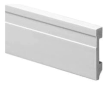 ZOCALO PISO EPS EXTRA LINE  COD :2320 100MM X 2,5 MT BLANCO