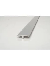 PERFIL ALUMIINO TAPA  JUNTA PARA PUERTAS O DIVISORIOS DE PISO COD: 2382/2,5 2,5MT PLOMO  MATE